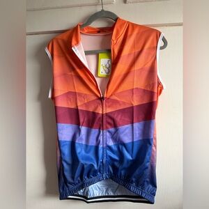 Colorful Sleeveless Cycling Jersey